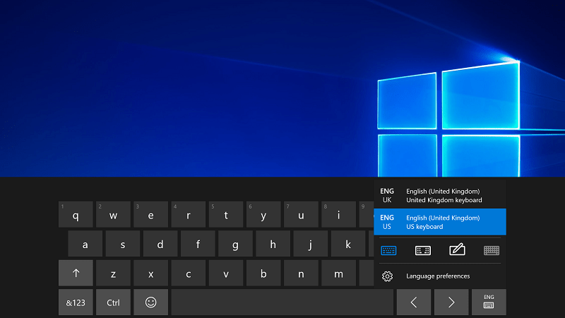 access virtual keyboard windows 10